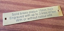 Brass Polished Engraved Plaque