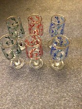 Decorative Sherry /Port Glasses