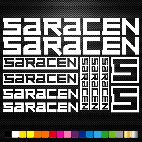 Fits saracen vinyl decals - saracen,