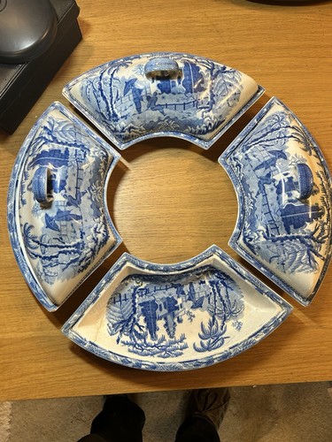 Antique davenport blue - antique,