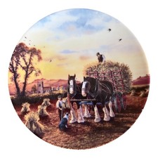Bradex "A Day's Work Done" Collectors Plate No. 555B Limited Edition 19 cm