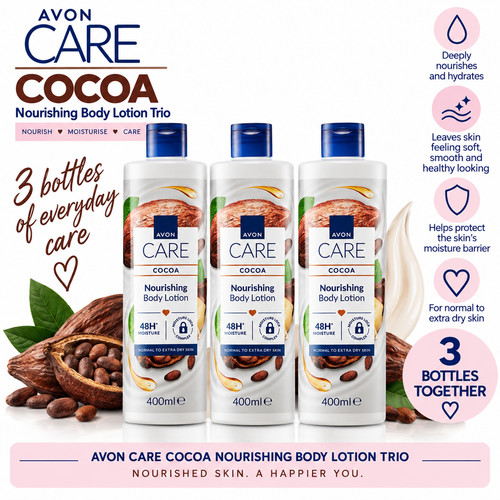 Avon care cocoa body lotion - body,