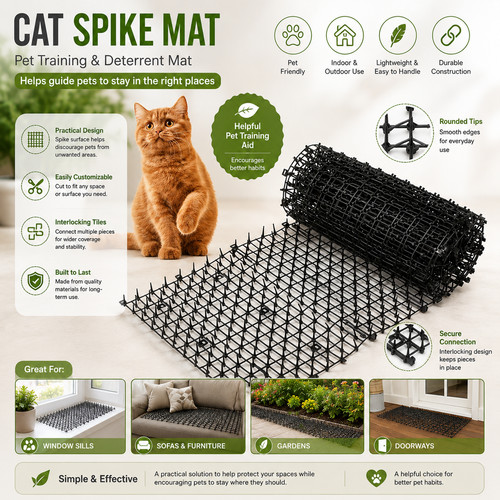 Cat scat mat spike anti - spike, anti-cat