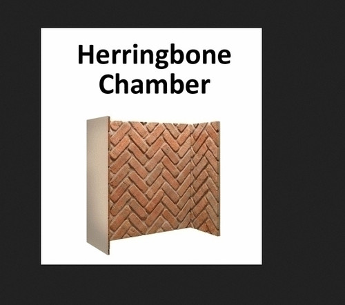 Herringbone brick fireplace - herringbone,