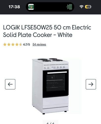Used white electric logik - used,