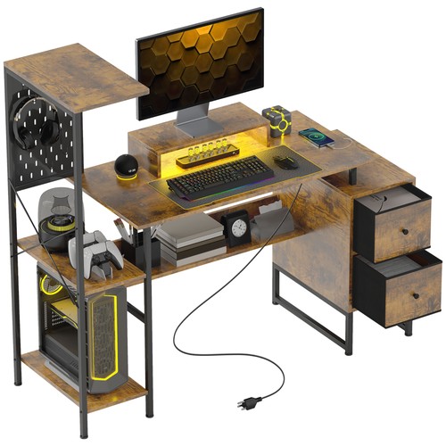 Computer desk with led - desk,