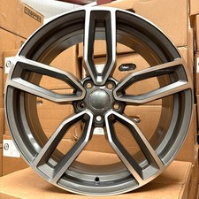 18" Audi A3 & S3 2003-2025 Gunmetal /Diamond Cut RS3 Design 8j Alloy Wheels X4