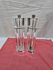 Cole and mason Precision Grind Salt and pepper set in acrylic 23cm hght x 5.5cm