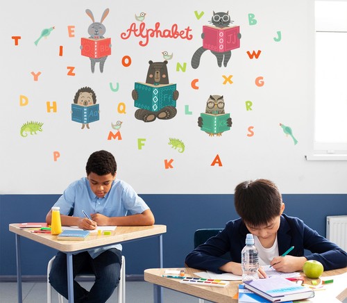 Wall stickers alphabet - wall,