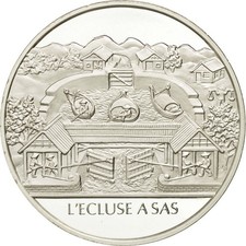 France, Medal, L'écluse à
