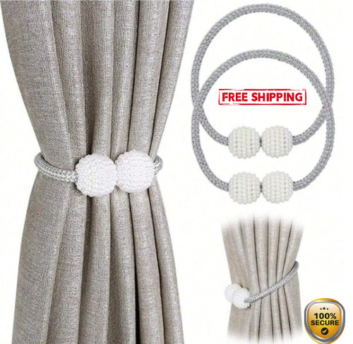 2pcs magnetic curtain tiebacks - 2pcs,