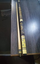 Vintage 4 Peice Carved Pool / Billiard Snooker Cue with Hard Case (Rare)