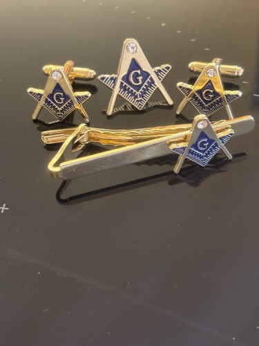 Masonic new cufflinks tie pin - cufflinks,
