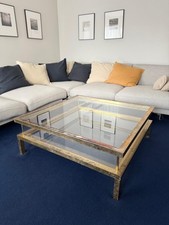 Maison Jansen Attributed Large Midcentury Brass Table