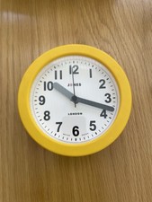 Jones Wall Clock Yellow 16cm