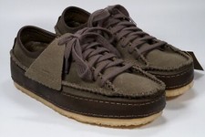 RRP £150 Brand New Clarks Caravan Women's Olive Leather Casual Flats Size 3D