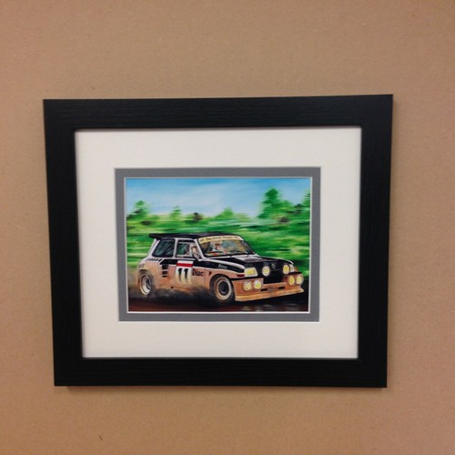 Classic vehicle framed - , print