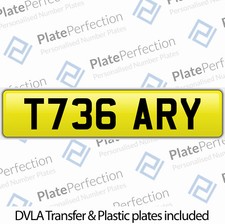 T736 ARY GARY T 73 GAZ GARRY CHERISHED PRIVATE NUMBER PLATE DVLA REGISTRATION