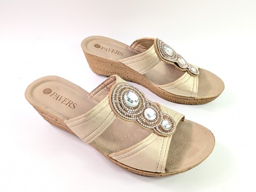 Pavers wedge heel faux leather - heel,