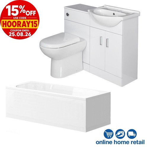 Bathroom suite single ended - single,
