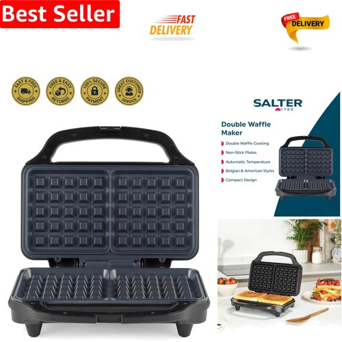 Effortless double waffle maker - double,