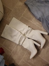 White Thigh High ASOS Slouch