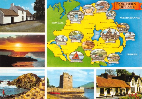 Map postcard northern - map,