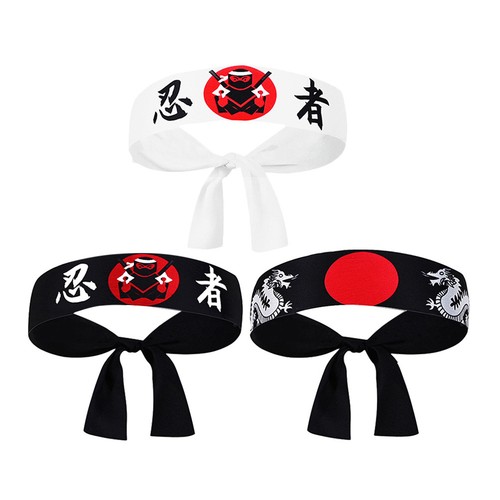 3pcs japanese headbands - 3pcs,