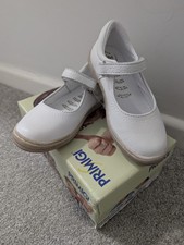 Primigi white leather Mary Jane shoes size EU 25 UK 8