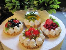 FAKE ARTIFICIAL FRUIT TARTS