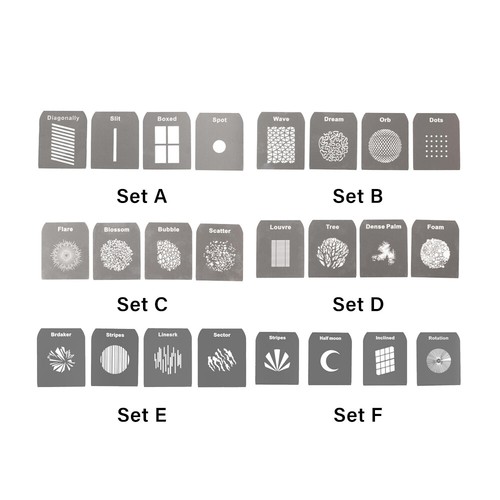 Gobo sets for mount optical - ef/mount,