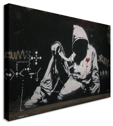 Fallen angel gangster banksy - gangster,