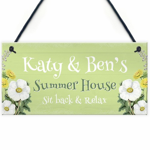 Personalised summer house sign - summer,