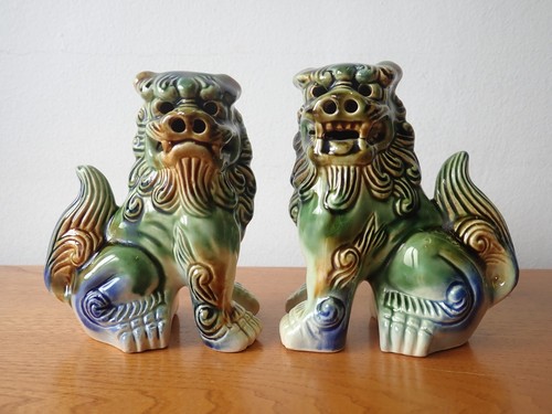 Pair chinese foo dogs - foo,