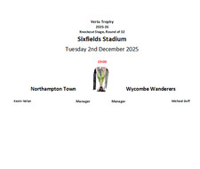 Northampton Town v Wycombe