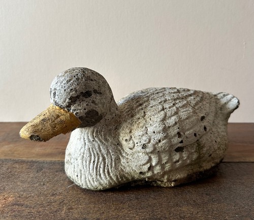 Vintage stone duck garden - stone,