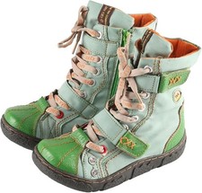 Ladies Green Leather Womens