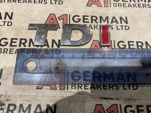 Genuine tdi red - vw, badge