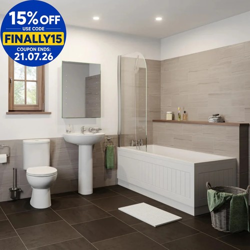 Bathroom suite close coupled - bathroom,