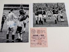 SCOTLAND v BRAZIL JUNE 1966 PELE JIM BAXTER JOHN GREIG STEVIE CHALMERS PHOTOS