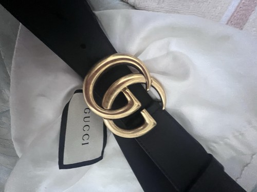 Gucci marmont leather belt - bn,