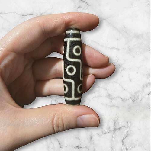 Tibetan agate dzi bead - tibetan,