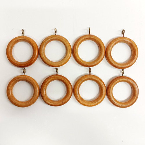 Wooden curtain rings - 8,
