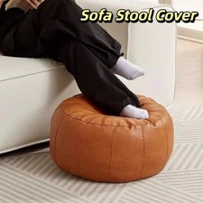 Unstuffed Faux Leather Round