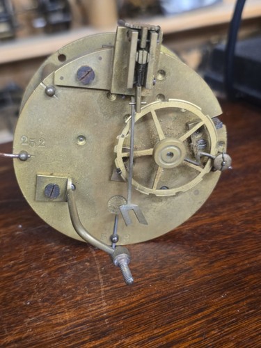 Antique french clock mechanism - french,