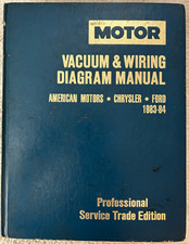 Motor: Vacuum & Wiring Diagram Manual 1983-84 Professional Service Trade Manual