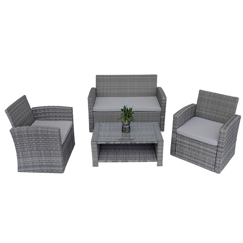 Rattan garden furniture corner - rattan,
