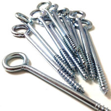 50mm 75mm 100mm ZINC SCREW IN PLANT TRAINING VINE EYES HOOKS STRONG GARDEN SHED