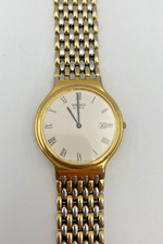 Seiko Men's Quartz Watch 5Y34-7240 - Gold Tone w Two Tone Bracelet - Running H16