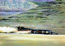 Thrust ssc art print - thrust,